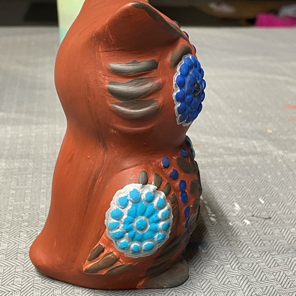 Bohemian-Style Owl Sculpture - Picture 3 of 3